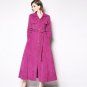 Rsslyn ON SALE Plus Size Clothing for Women Size XL Dress Lightweight Corduroy Magenta Dress