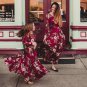 Rsslyn 2pcs/SET Mother and Daughter Dress Red Maxi Dresses