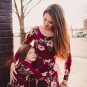 Rsslyn 2pcs/SET Mother and Daughter Dress Red Maxi Dresses