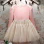 SALE Spring Dresses for Girls Soft Pink Tutu Dress Girls Dress with Pearl Collar Pink Dresses