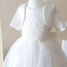 White Dress with for Flower Girls White Shrug Wedding Dresses READY TO SHIP White Tutu Dress