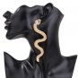 Ready to Ship Raptor Snake Earrings for Women Golden Swaying Snake Earrings