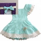 SALE Mint Green Dress Summer  Backless Dress for Baby Girls Ready to Ship