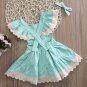 SALE Mint Green Dress Summer Backless Dress for Baby Girls Ready to Ship