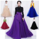 Fashion Skirts for Women Ready for Shipping Purple Floor Length Skirts for Teenage Girls