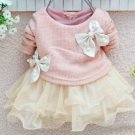 Rsslyn SALE Pink Dress with Cream Color Tulle New Pink Tutu Dress