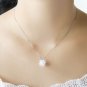 Ready for Shipping Silver Necklace and Silver Earrings for Women Ice Snow Jewelry Set Birthday Gift