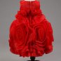 Merry Christmas 50% Off Red Flower Girls Gowns Formal Wear for Toddler Girls