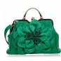 Thanksgiving Gift Orange Floral Bags FREE SHIPPING Orange Leather Bags FREE Jewelry Set