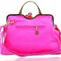 Thanksgiving Gift Orange Floral Bags FREE SHIPPING Orange Leather Bags FREE Jewelry Set