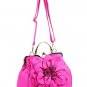 Thanksgiving Gift Orange Floral Bags FREE SHIPPING Orange Leather Bags FREE Jewelry Set