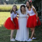 SALE! Christmas Tutu Skirts Fashion Trendy Knee Length Skirts for Women Bridesmaids Red Skirts