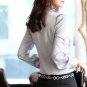 Fall Season Thanksgiving Black Blouse Ruffled Lace Blouses Office Work Blouses