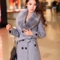 Soft Overcoats Wool Beige Trench Coats Faux Fur Winter Jackets Beige Blazers for Women