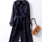 Luxury Trench Coats for Women Plaid Lining Checkered Pattern Light Brown Elegant Lady Trench Coats