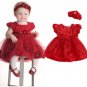 Christmas Dress for 3-6 Months Candy Canes FREE SHIPPING Red Headband Baby Dresses