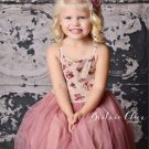 SALE Shabby Chic Purple Dress Tiny Roses Floral dress for Girls Dresses for Spring Time