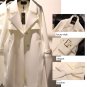 Fashion Trend Navy Blue Trench Coats for Women Elegant Lady Clothing Blue Winter Coats