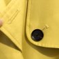 Rsslyn Fashion Trend Yellow Trench Coats with Belt Windbreaker Elegant Style
