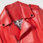 Timeless Fashion Crop Jackets Elegant Red Leather Jacket Twining Emma Swan from Once Upon a Time