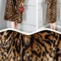 High Quality Leopard Trench Coats for Women Plus Sizes Super Soft Fur Coats