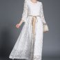 Medium White Bridal Dress Lacy Bridesmaids Maxi Dresses Fashion White Dress for Women