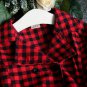 Rsslyn Red Checkered tops with Belt Tutu Dress Plaid Dress Fall, Thanksgiving Outfit