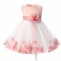 Newborn Girls Pink Corsage 12-24 Months Dress Ready to Ship Items in RSS Boutique Rose Petals