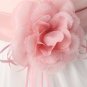 Newborn Girls Pink Corsage 12-24 Months Dress Ready to Ship Items in RSS Boutique Rose Petals