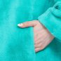 Beautiful Turquoise Blue Trench Coats for Women New Trend Overcoats Soft and Cozy