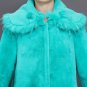 Beautiful Turquoise Blue Trench Coats for Women New Trend Overcoats Soft and Cozy