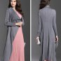 Outerwear Green Long Cardigan for Women Super Fold Big Lapel Fashion Style for Women
