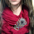 Beautiful Fashion Peacock Brooch for Women