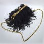 Free Shipping Real Ostrich Feathers Handbag Bridesmaids Evening Bags Bridal Diamond Clutch