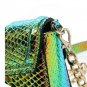 High Quality Small Green Clutch Green Purse for Women Snake Pattern Change Color