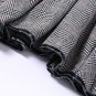 Women's Gray Dress Houndstooth Pattern Checkered Plaid Design Small Size Dress