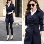 Same as Picture Red Winter Coats for Women Ready to Ship XL Red Trench Coats with Shoulder Buckles