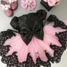 Black Dress for Little Princesses Birthday Girls Tutu Dress Pink Princess Cake Dresses