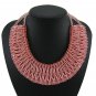 Royal Blue Necklaces for Women Royal Blue Silk Chokers for Women Fashion Trendy Bib Statement