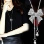 Resizable Necklaces New Golden Bow Necklaces for Women Long Chain Gift and Surprises for Wifey