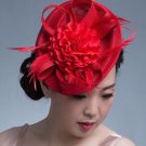 RSS Boutique Free Shipping Be-You-T-Full Red Pillbox Princess Kate's Fascinator