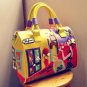 Italian Bags Braccialini Hot Pink Tote Bags for Women-Beautiful Handiwork Patchworks