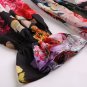 Multicolor Floral Dress Fashion Runway Long Sleeve Maxi Dress Women's elastic Waist Floral Print