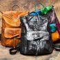 Multicolor Backpacks for Women Roomy Traveling Bags for Women Real Leather Knapsacks for Men