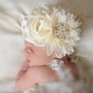 In Stock Ivory Headbands for Baby Girls Ivory Photography Headbands Wide Headfbands