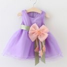 Beautiful Lavander Dress for Baby Girls 0-3months-12 Months with Bow Corsage