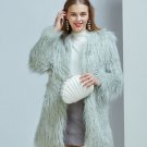 Pretty Mint Green Coats Mintgreen Jackets Shaggy Fall Spring Season FREE Clutch