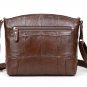 Brown Leather Bags 8 Pockets Real Leather Bags for Women Durable Convertible Small Bags LMF24-191