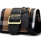 Women's Luxury Bags for Women Plaid Checkered Fashion Designer Real Leather Black Bags