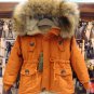 Free Shipping Winter Jackets FREE Winter Hat for Orange Coats Hooded Jackets for Junior Boys